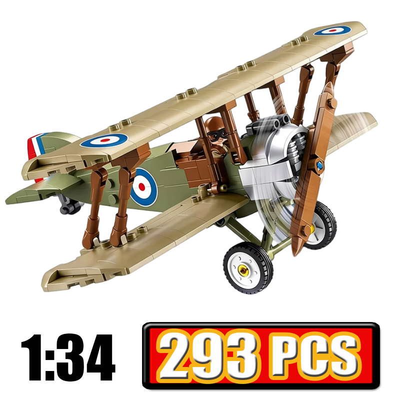 Military WW1 UK F. 1 Biplane S - Kids Toys Uk review and price