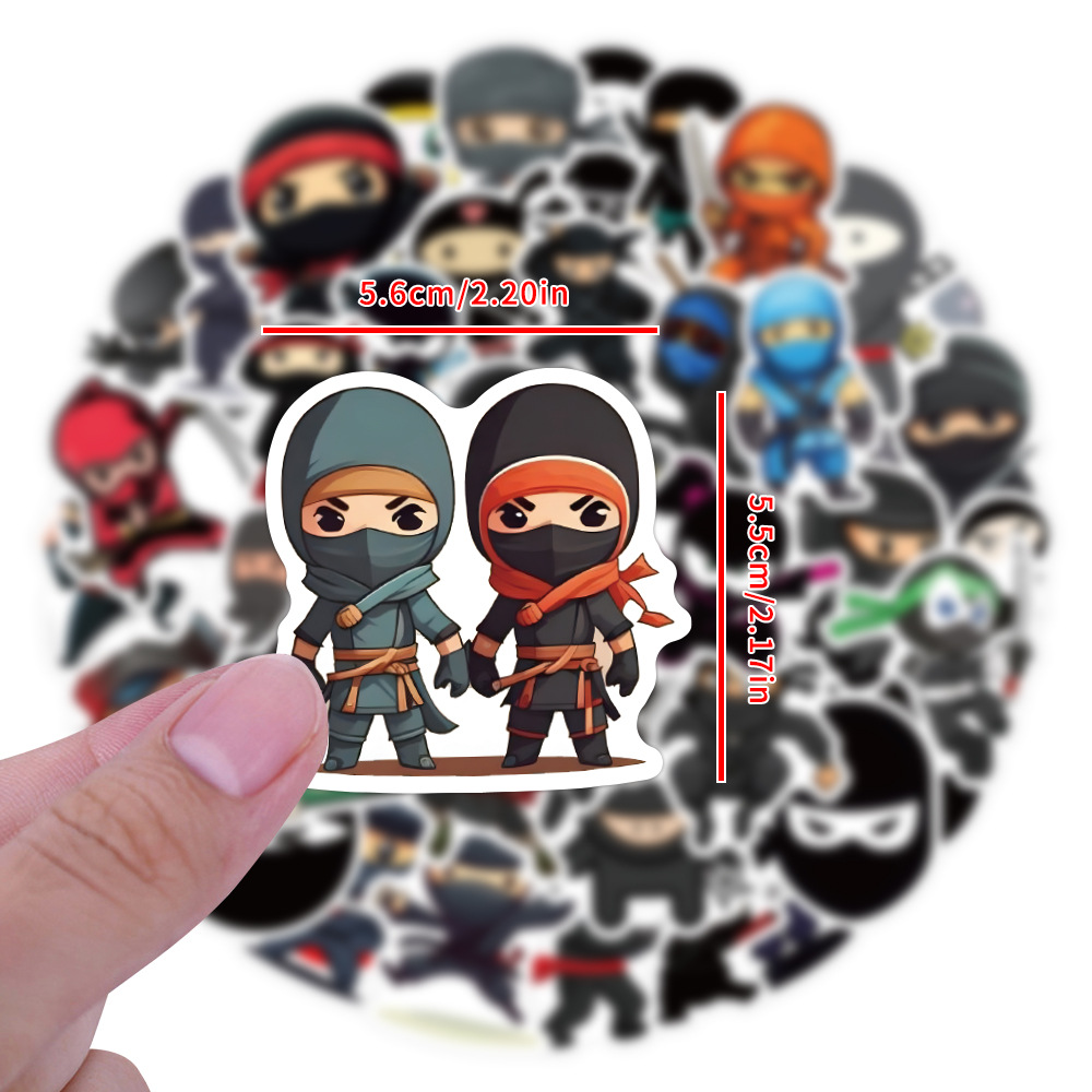 60PCS Ninja Samurai Cartoon Im - Kids Toys Cartoon Images review and price