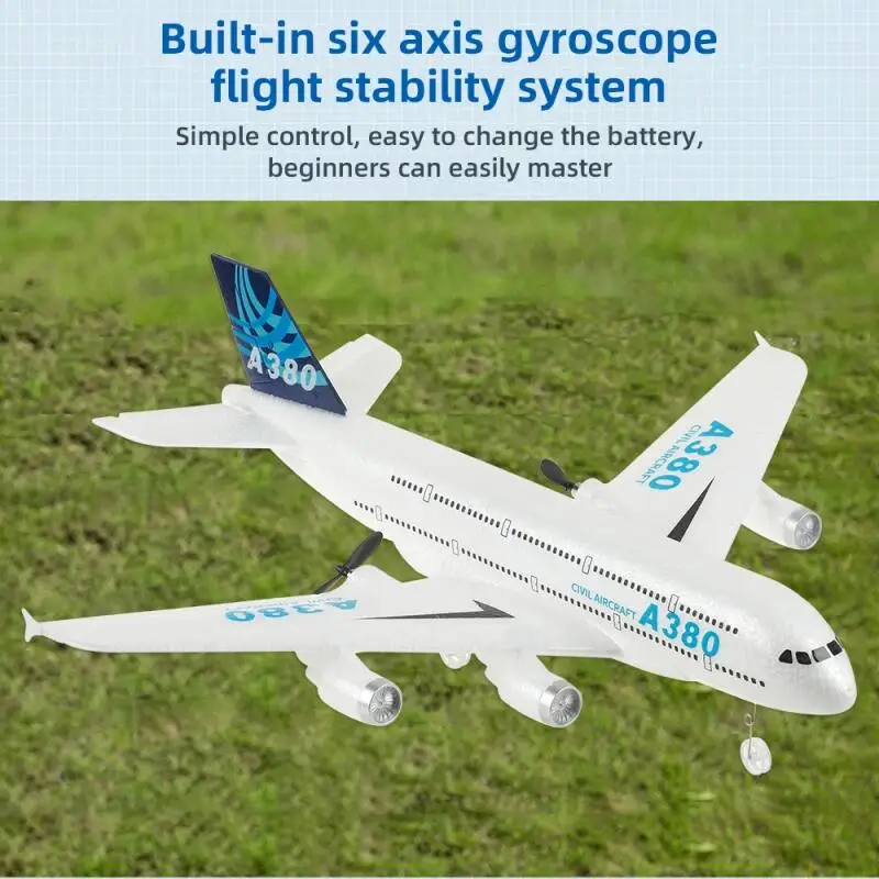 2.4G RC A380 Foam Airplane Gyr - Kid Toys And More review and price