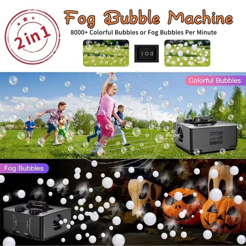 2-in-1 Smoke Bubble Machine Po - Bubble Machine Outdoor review and price