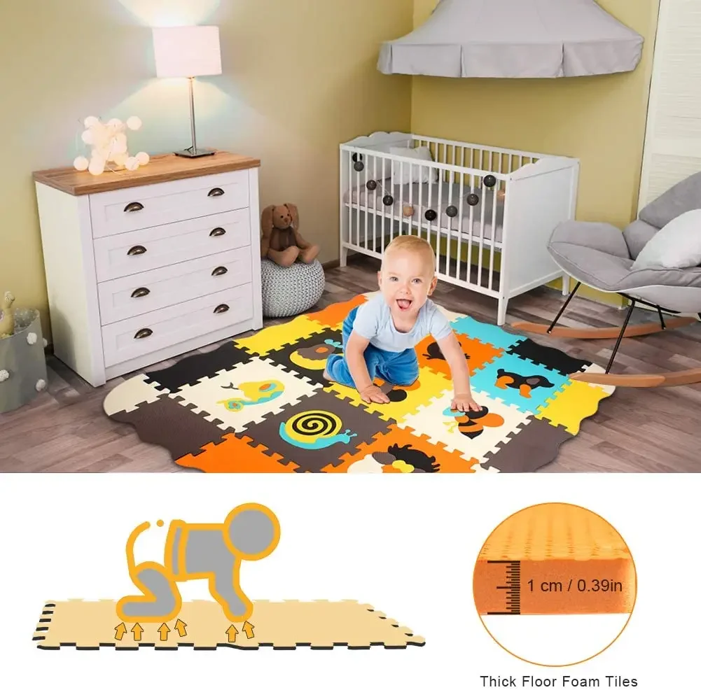 Animal Pattern Baby Play Mat P - Kids Yoga Toys review and price
