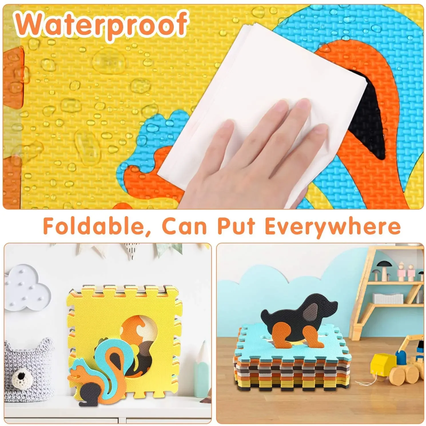 Animal Pattern Baby Play Mat P - Kids Yoga Toys review and price