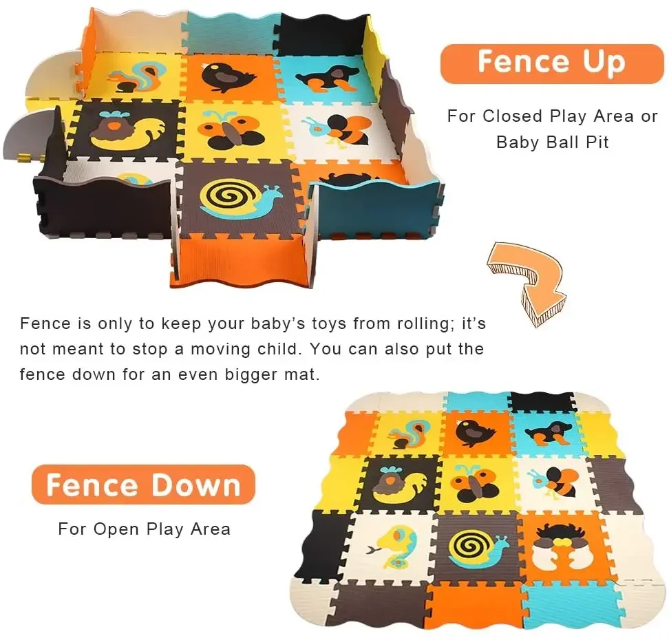Animal Pattern Baby Play Mat P - Kids Yoga Toys review and price